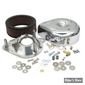  - FILTRE A AIR - S&S - POUR CARBURATEUR S&S E OU G - TEARDROP - BIG TWIN 84/92 / SPORTSTER 86/90 - CHROME - 17-0399