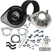 FILTRE A AIR - S&S - CLASSIC TEARDROP AIR CLEANER KIT - BT93UP / SOFTAIL 01/15 / DYNA 04/17 / TOURING 02/07 - EVOLUTION & TWINCAM - NOIR BRILLANT - 170-0181A