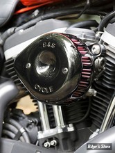 SS - KIT FILTRE A AIR SS - TEARDROP - MINI TEARDROP STEALTH AIR CLEANER KIT - SPORTSTER 91/03 A CARBURATEUR S&S - NOIR - 170-0448