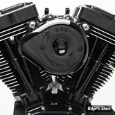  - FILTRE A AIR - S&S - MILWAUKEE EIGHT TOURING 17UP / SOFTAIL 18UP - MINI TEARDROP STEALTH AIR CLEANER KIT - NOIR BRILLANT - 170-0436A