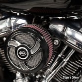  - FILTRE A AIR - S&S - MILWAUKEE EIGHT TOURING 17UP / SOFTAIL 18UP - STEALTH - TORKER AIR CLEANER KIT - NOIR CONTRAST - 170-0393A
