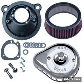  - FILTRE A AIR - S&S - MINI TEARDROP STEALTH AIR CLEANER KIT - SPORTSTER 91/06 - CHROME - 170-0449