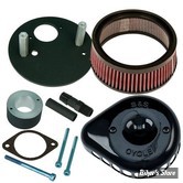 SS - KIT FILTRE A AIR SS - TEARDROP - MINI TEARDROP STEALTH AIR CLEANER KIT - XG500 / XG750 15UP - NOIR - 170-0446