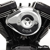  - FILTRE A AIR - S&S - MILWAUKEE EIGHT TOURING 17UP / SOFTAIL 18UP - TEARDROP STEALTH AIR CLEANER KIT - CHROME - 170-0524