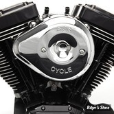    - FILTRE A AIR - S&S - TEARDROP STEALTH AIR CLEANER KIT - MILWAUKEE EIGHT TOURING 17UP / SOFTAIL 18UP - CHROME - 170-0524b