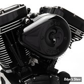  - FILTRE A AIR - S&S - MILWAUKEE EIGHT TOURING 17UP / SOFTAIL 18UP - TEARDROP STEALTH AIR CLEANER KIT - NOIR BRILLANT - 170-0525