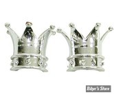 Bouchons de valve TRIK TOPZ - Couronne - chrome