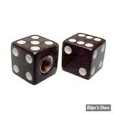 BOUCHONS DE VALVE TRIK TOPZ - DICE - NOIR