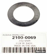 ENTRETOISE D'ALIGNEMENT DE POULIE - RIVERA PRIMO - TAILLE : .050" - LA PIECE - 2100-0069