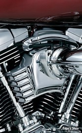 CACHE CORPS D'INJECTION - KURYAKYN - TOURING 08/16 /SOFTAIL 16UP - FILTRE AFTERMARKET - CHROME - 8659