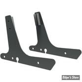 -  PLAQUES DE SISSY BAR FIXES - SPORTSTER 04UP - DRAG SPECIALTIES - NOIR