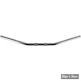 GUIDON DRAG BAR - FLANDERS - DRAG BAR - NARROW CENTER 18° - Moleté avec Empreintes - CHROME