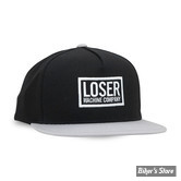 CASQUETTE - LOSER MACHINE COMPANY - SNAPBACK - CHAIN BOX - NOIR / ARGENT