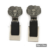 CLIPS DE PANTALON - RYDER CLIPS - STIRRUP - SKULL/WINGS