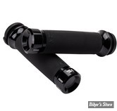 - POIGNEES - KHROME WERKS - TIRAGE ELECTRONIQUE - CUSTOM  HAND GRIPS - KLASSIC - NOIR - 500180
