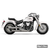 SILENCIEUX COBRA - SLASH CUT - YAMAHA 1700 XV ROAD STAR 08/13 - CHROME