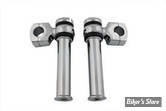 RISERS POST OFFSET RISERS / DOG BONES - HAUTEUR : 4" 1/4- V-TWIN - CHROME