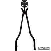 MONTANT DE SISSY BAR - CYCLE VISIONS - CROSSTUDE - LARGEUR 6.88" À 7.625" - HAUTEUR : 18" - NOIR