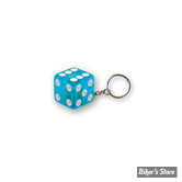 PORTE CLEFS - TRIKTOPZ - DICE - BLEU TRANSPARENT