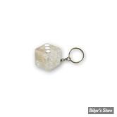 PORTE CLEFS - TRIKTOPZ - DICE - TRANSPARENT PAILLETTE