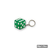 PORTE CLEFS - TRIKTOPZ - DICE - VERT PAILLETE