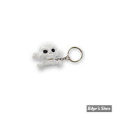 PORTE CLEFS - TRIKTOPZ - SKULL N BONES - BLANC