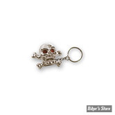 PORTE CLEFS - TRIKTOPZ - SKULL N BONES - CHROME