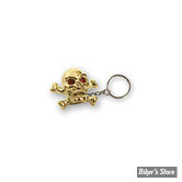 PORTE CLEFS - TRIKTOPZ - SKULL N BONES - OR