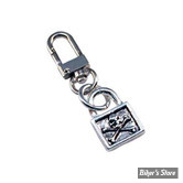 BRELOQUE - AMIGAZ - KEYCHAIN CLIP-ON - SKULL LOCK