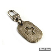 BRELOQUE - AMIGAZ - KEYCHAIN CLIP-ON - DOG TAG CROSS