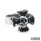 BAGUE - AMIGAZ - CROSS SKULL - TAILLE 9