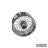 18 X 8.50 - ROUE ARRIERE 60 RAYONS - V-TWIN - CHROME AVEC RAYONS CHROME 