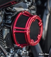 KIT FILTRE A AIR A.NESS - SOFTAIL 18UP / TOURING 17UP - NESS METHOD CLEAR SERIES AIR CLEANER - Arlen Ness Anodized Collection -  ROUGE ANODISE - 18-170