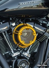 FILTRE A AIR - ARLEN NESS - NESS METHOD CLEAR SERIES AIR CLEANER - TOURING 08/16 / SOFTAIL 16/17 / DYNA FXDLS 16/17 - ARLEN NESS ANODIZED COLLECTION - GOLD - 18-176