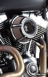 - FILTRE A AIR - ARLEN NESS - TOURING 08/16 / SOFTAIL 16/17 / DYNA FXDLS 16/17 - INVERTED - SLOT TRACK - NOIR ANODISEE - 18-921