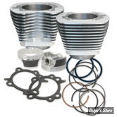 - KIT CYLINDRES BIG BORE -  97CI / 3.927" - TWIN CAM 99/06 - S&S - 97'' Big Bore Cylinder Kit - SILVER - 910-0201