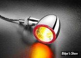 CLIGNOTANT A LEDS -   KELLERMANN - BULLET DF 1000 - 3 FONCTIONS - Finition : Chrome - 180.100 - LA PIECE