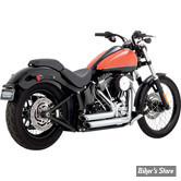  - ECHAPPEMENT VANCE & HINES - SHORTSHOTS STAGGERED - SOFTAIL 12/17 - CHROME - 17225