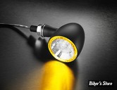 CLIGNOTANT A LEDS -   KELLERMANN - BULLET PL 1000 - 2 FONCTIONS - FINITION : NOIR / LED JAUNE - 181.200 - LA PIECE