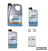 - Kit vidange complet - 20W50 MINERALE - TOURING 86/98 - DRAG SPECIALTIES - FILTRE A HUILE : CHROME