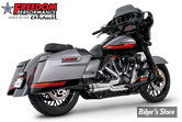 - ECHAPPEMENT FREEDOM PERFORMANCE - SHORTY 2EN1 - AMERICAN OUTLAW - TOURING 95/16 - CHROME / EMBOUT : NOIR SCULPTE  - HD01066