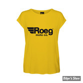 TEE-SHIRT - ROEG - OG LADY - JAUNE - TAILLE S