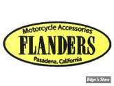 ECUSSON/PATCH - V-TWIN - FLANDERS - TAILLE : 4.2" X 1.7" ( 10.65 CM X 4.30 CM ) - LA PAIRE