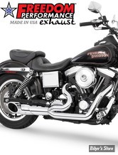 - ECHAPPEMENT FREEDOM PERFORMANCE - SHORTY - 2EN1 - DYNA 06/17 - TURN OUT - CHROME / CHROME - HD00544