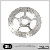 DISQUE DE FREIN 10" - CUSTOM - ALESAGE INTERNE / 50.80MM - TOLLE - 5 BRANCHES - TROUS RONDS