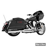 - ECHAPPEMENT FREEDOM PERFORMANCE - UNION - 2EN1 - TOURING 17UP MILWAUKEE-EIGHT® - CHROME / EMBOUTS : NOIR SCULPTE - HD00651