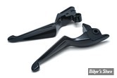 ECLATE L - PIECE N° 06 / 08 - KIT LEVIERS TOURING 08/13 - EMBRAYAGE PAR CABLE - OEM 38843-08 - KURYAKYN BOSS BLADES - NOIR - K1848