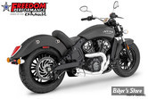 ECHAPPEMENT -  FREEDOM PERFORMANCE - INDIAN SCOUT 14UP - SHORTY 2 EN  1 - AMERICAN OUTLAW - CHROME / CHROME  - IN00185