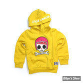 SWEAT A CAPUCHE - BOBBY BOLT - BIBBI - JAUNE - TAILLE 6 ANS