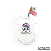 BODY - BOBBY BOLT - USA - BLANC - TAILLE 3 MOIS